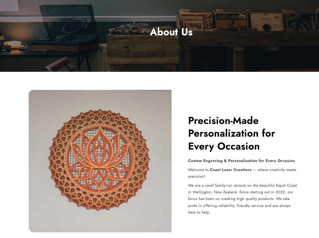 Coast Laser Creation